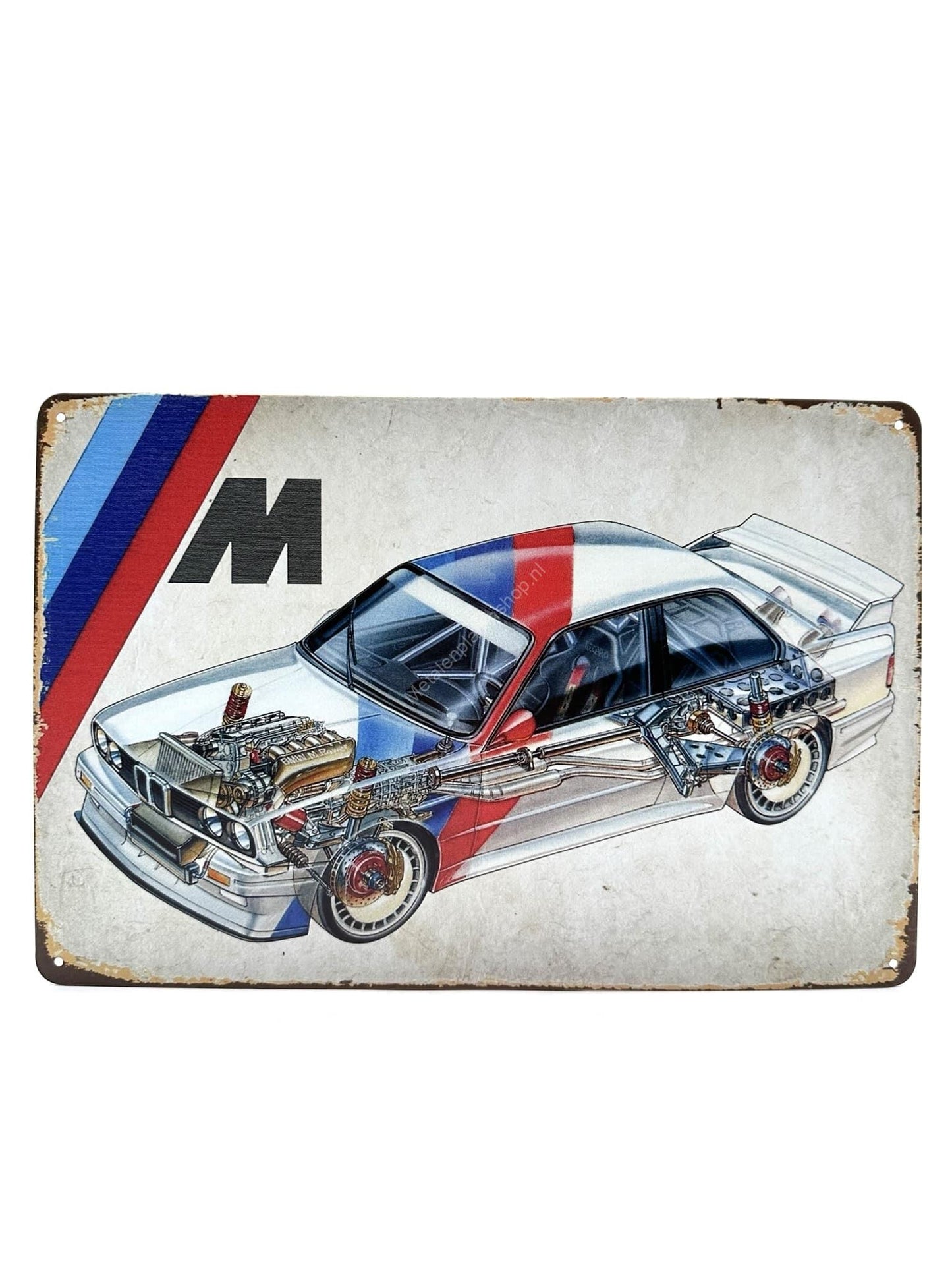 Metalen Wandbord - BMW M3 - Drivechain