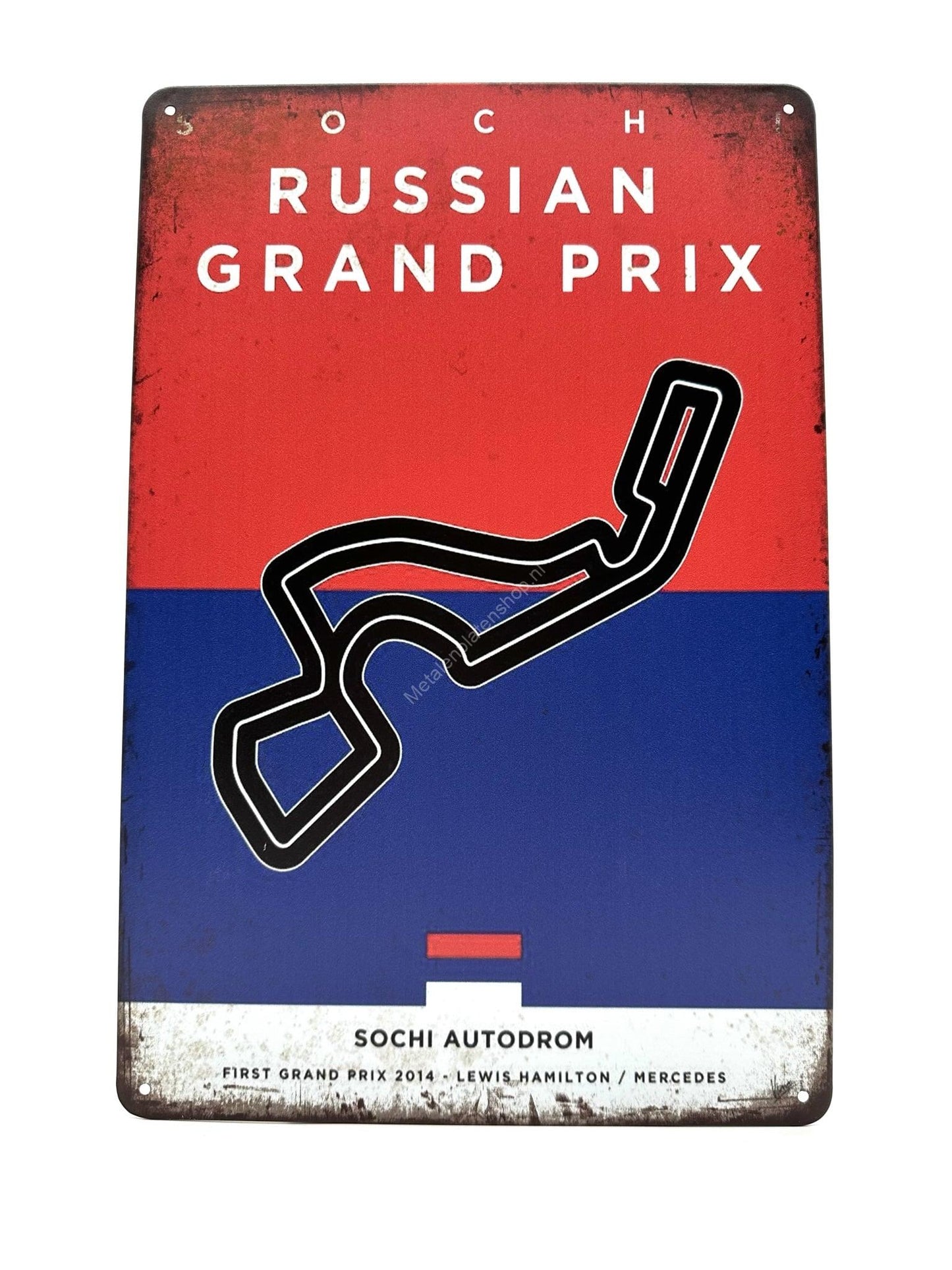 Metalen Wandbord - Sochi Autodrom - Rusland - Grand Prix