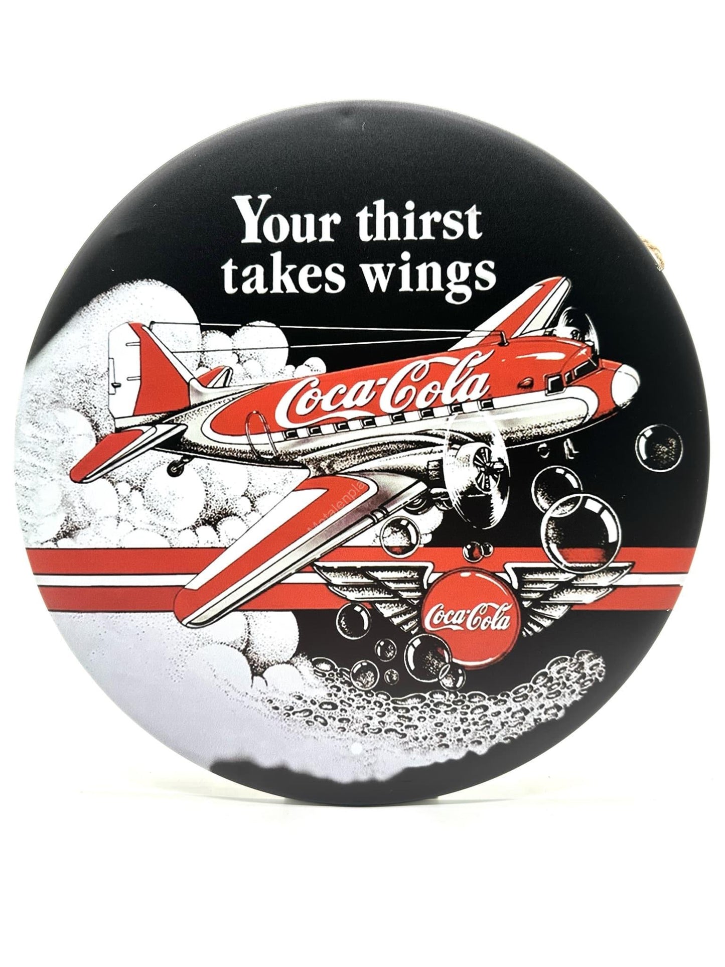 Metal Wall Sign - Coca Cola - Round