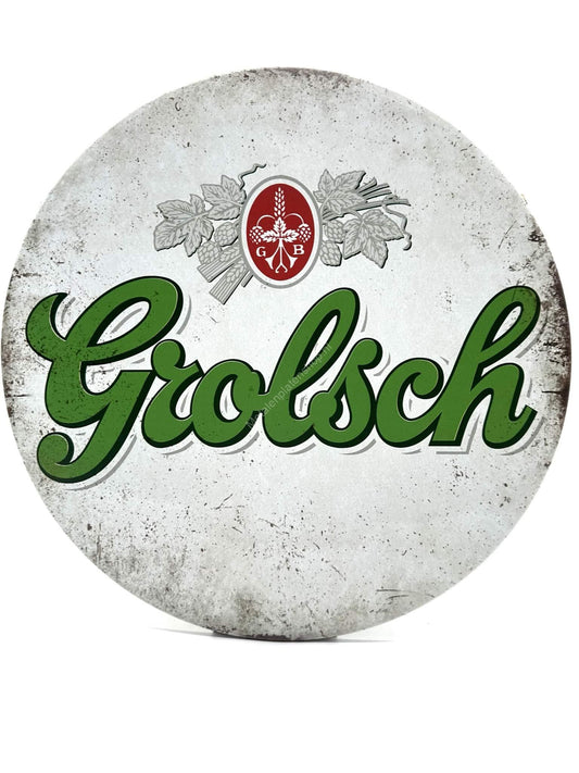 Metalen Wandbord - Grolsch - Rond