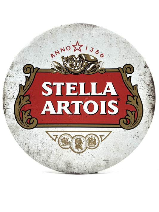 Metalen Wandbord - Stella Artois - Rond