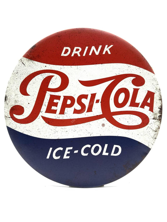 Metalen Wandbord - Pepsi Cola - Rond