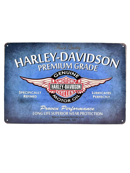 Wandschild aus Metall – Harley Davidson – Premiumqualität – Motorräder