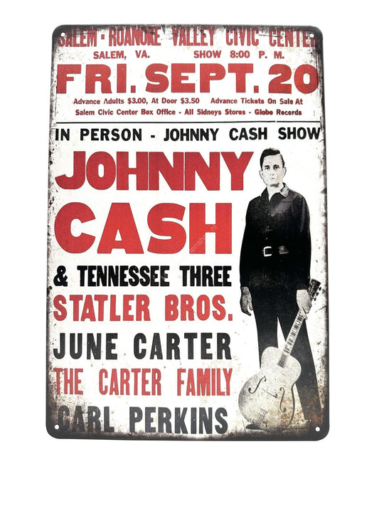 Metal Wall Sign - Johnny Cash &amp; Tennessee Three Statler Bros