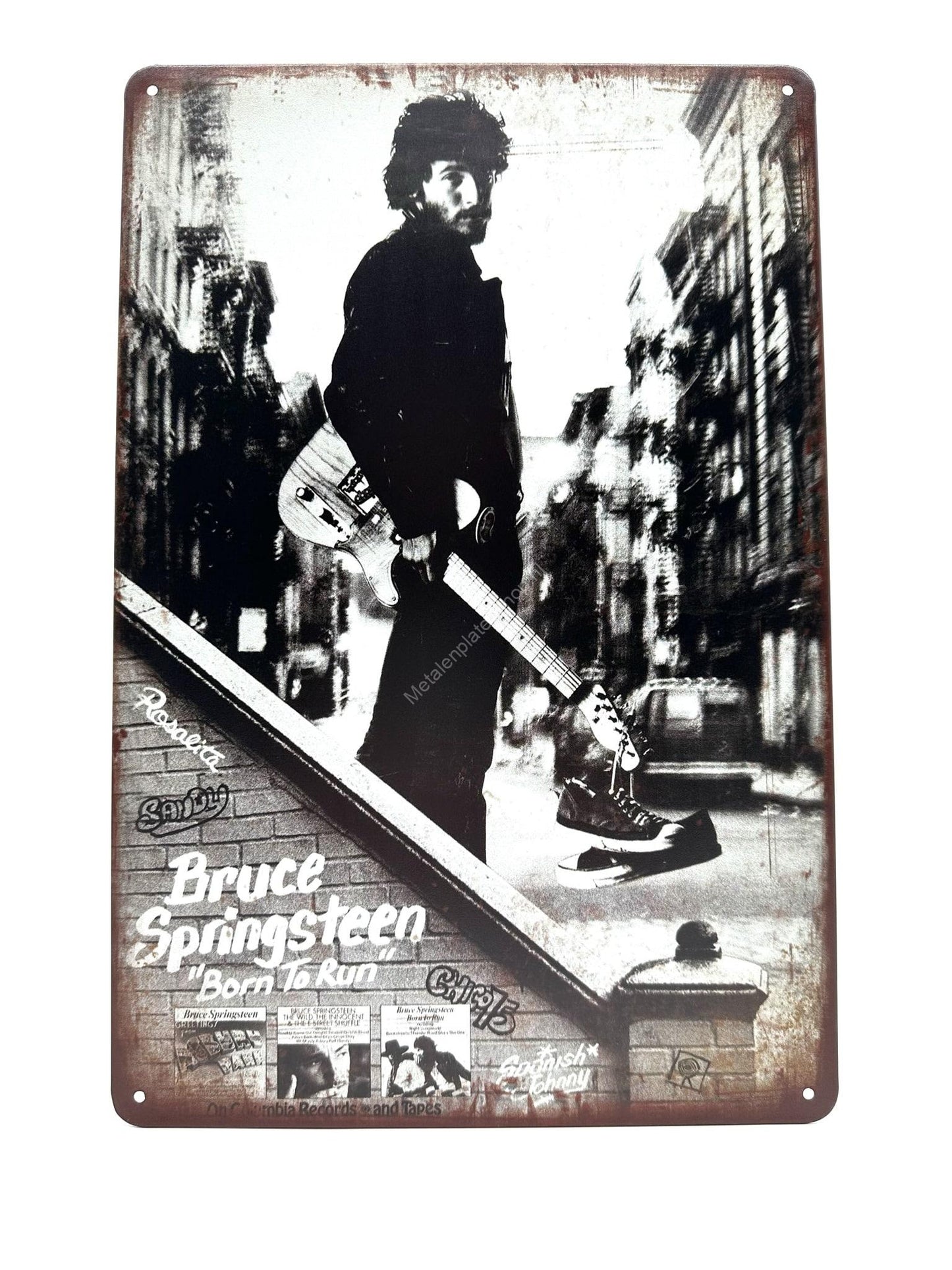 Metal Wall Sign - Bruce Springsteen - Born to Run