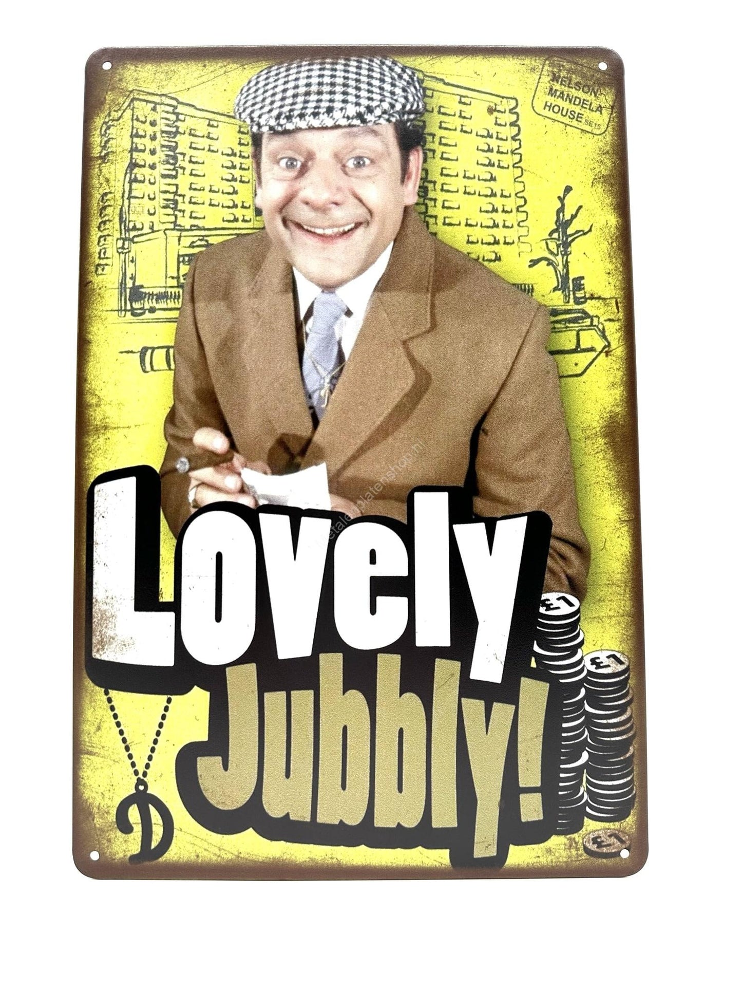 Metal Wall Sign - Lovely Jubbly