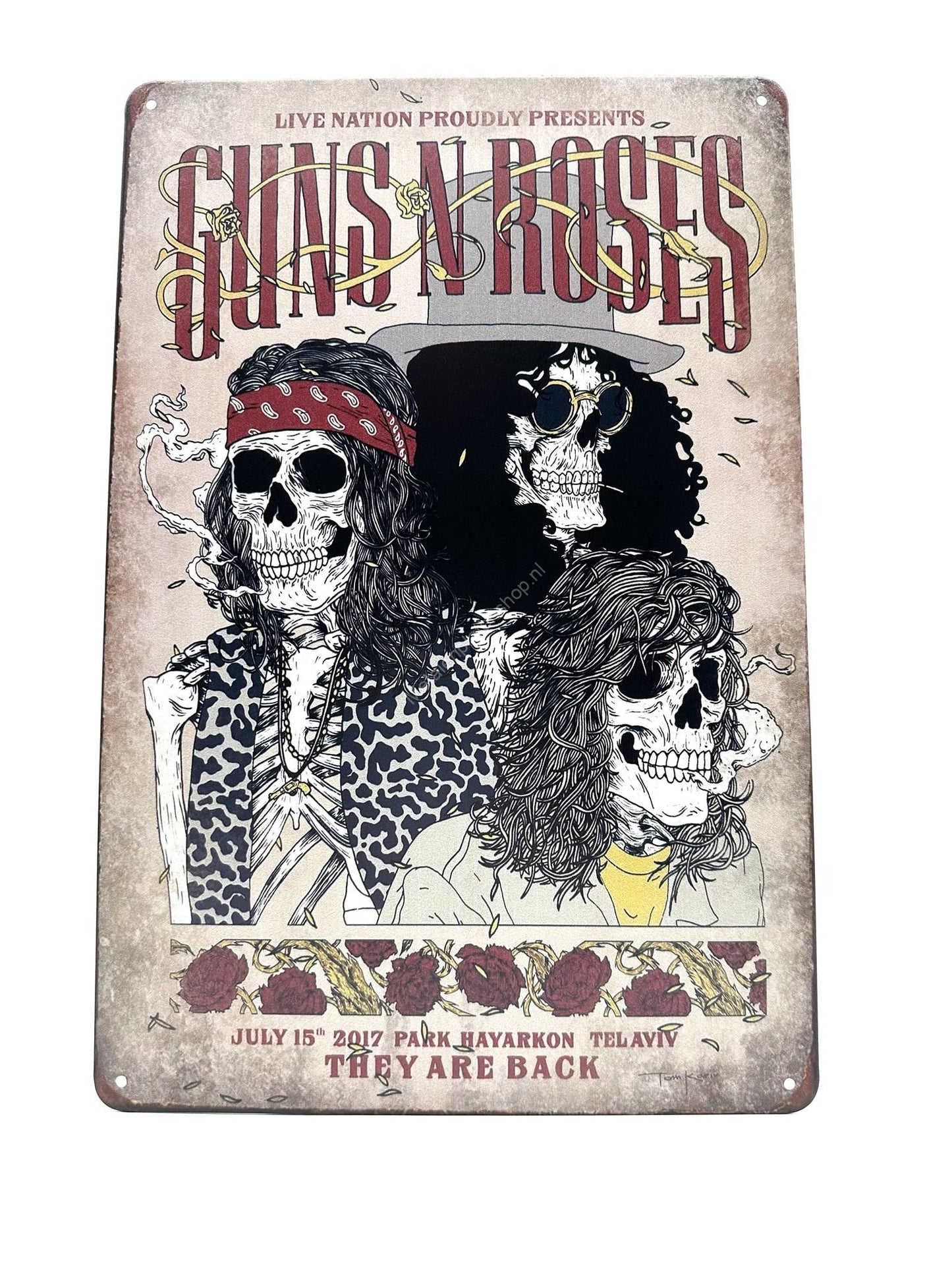 Metal Wall Sign - Guns n Roses - They are back