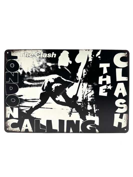 Wandschild aus Metall – The Clash – London Calling