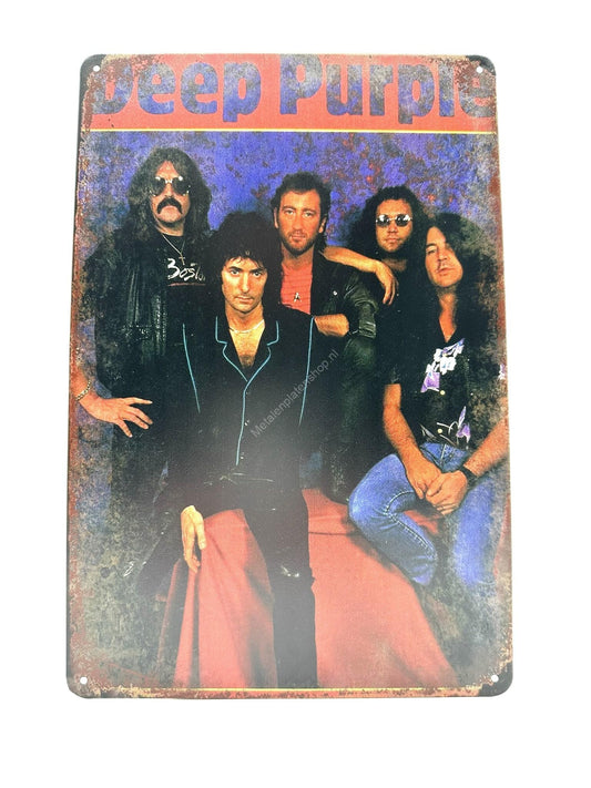 Metal Wall Sign - Deep Purple