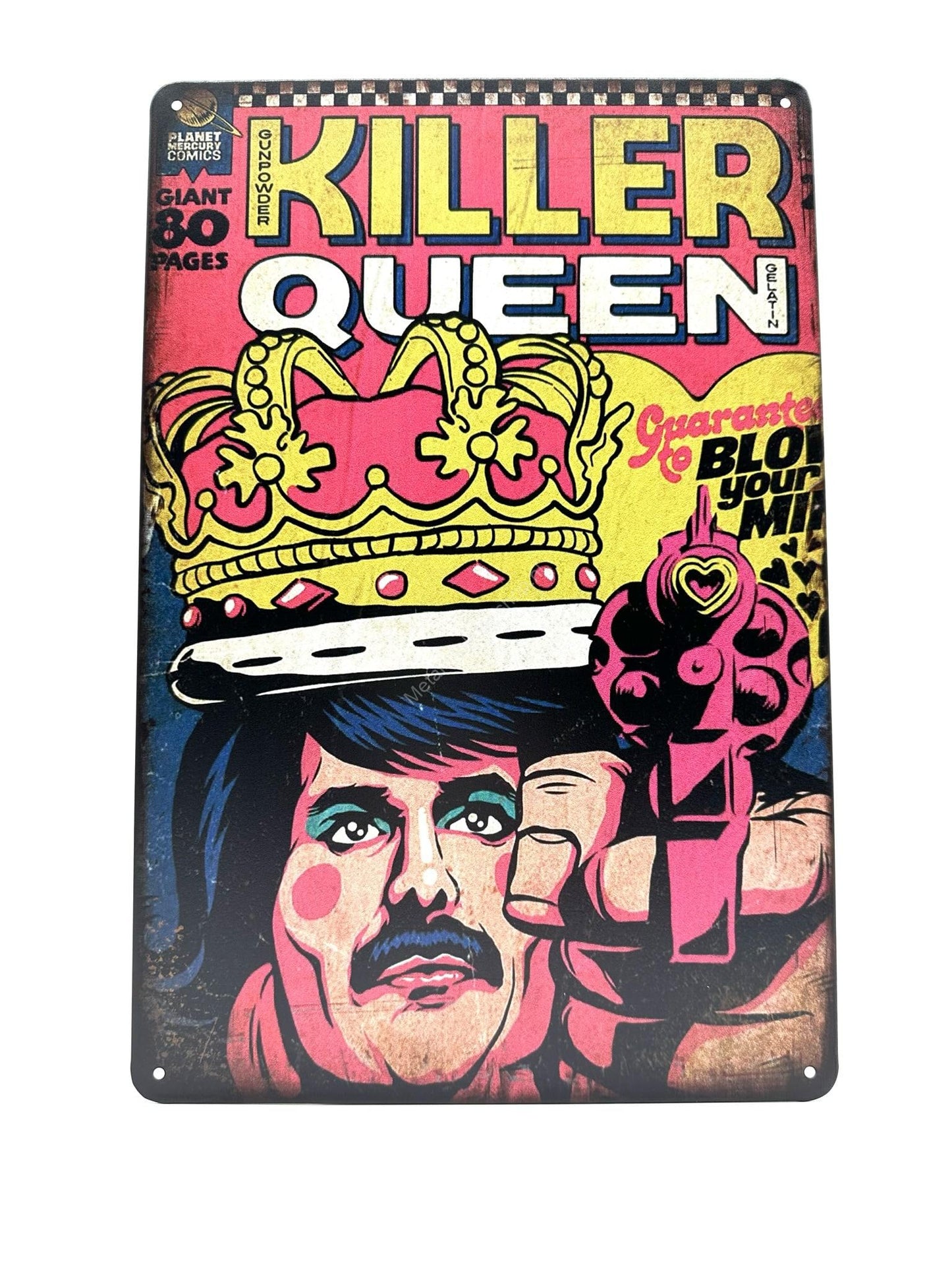 Wandschild aus Metall – Killer Queen