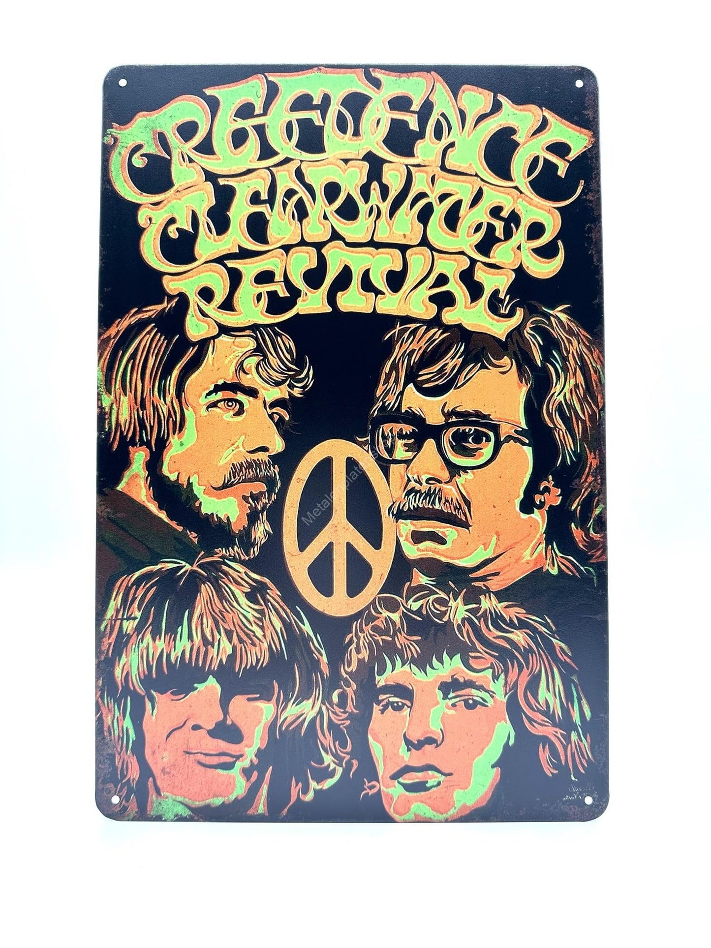 Wandschild aus Metall – Creedence Clearwater Revival