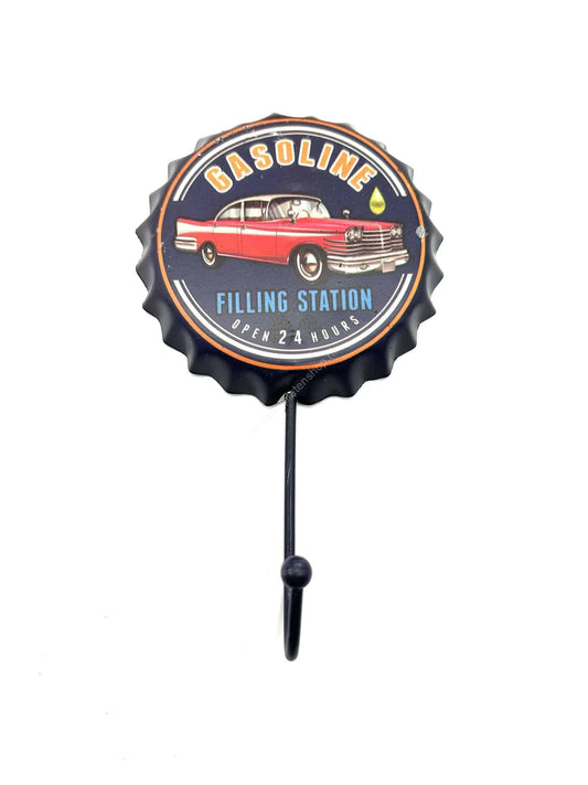 Gasoline Filling Station Cap - Coat Rack - Towel Hook