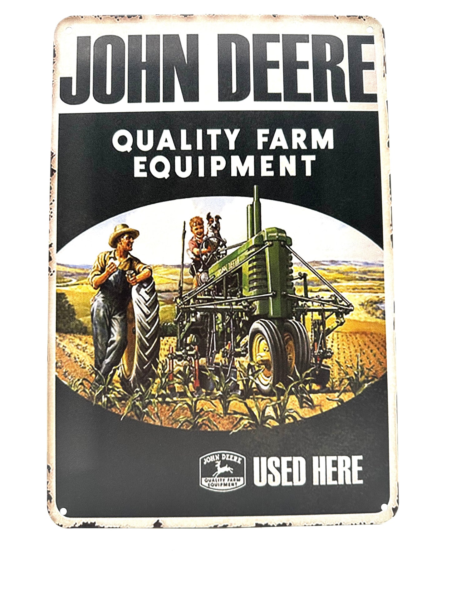 Metalen Wandbord -  John Deere - Quality Farm Equipment