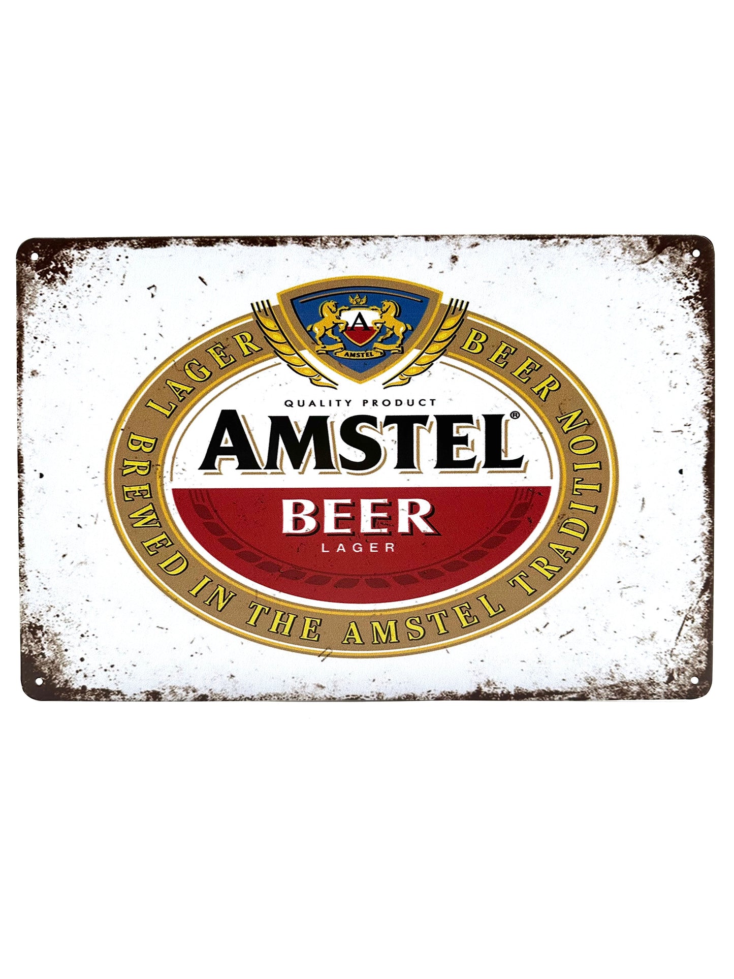 Metalen Wandbord -  Amstel Beer