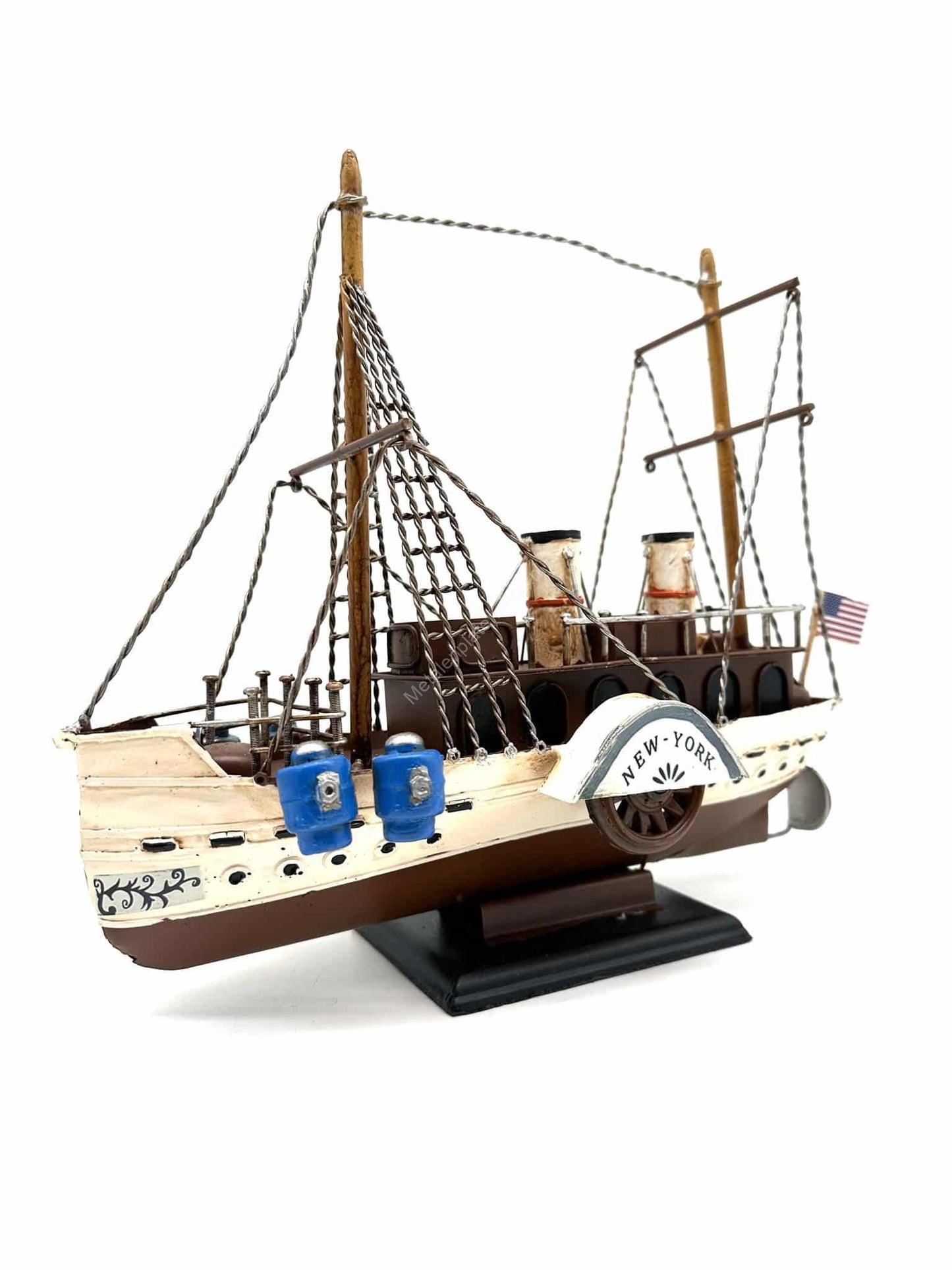 Boat New York - Metal Decoration - 34cm