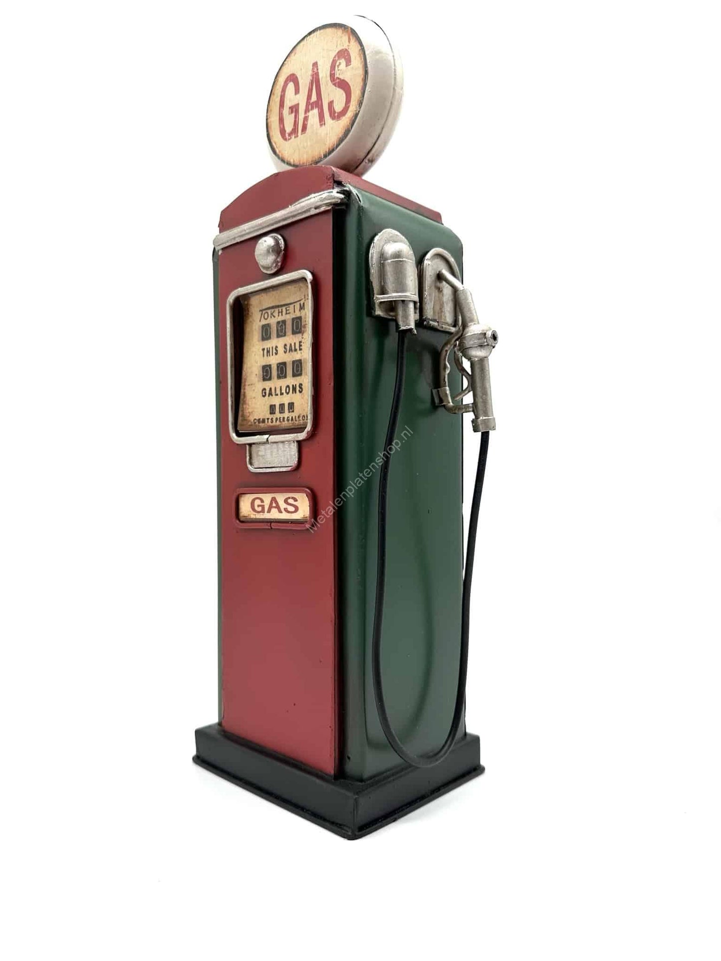 Gasoline pump - Metal Decoration - 32cm