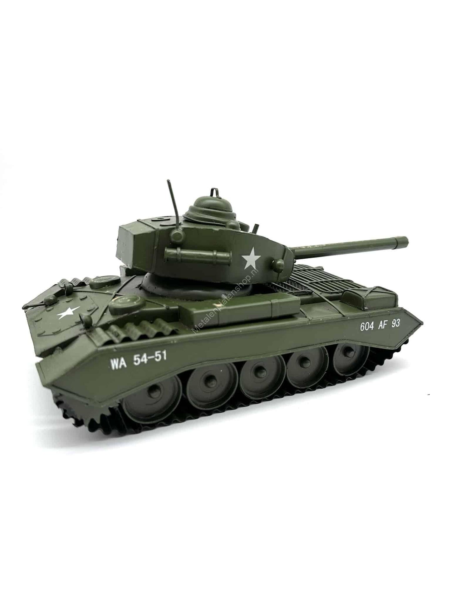 Tank - Metalen Voertuigen Decoratie - 29cm