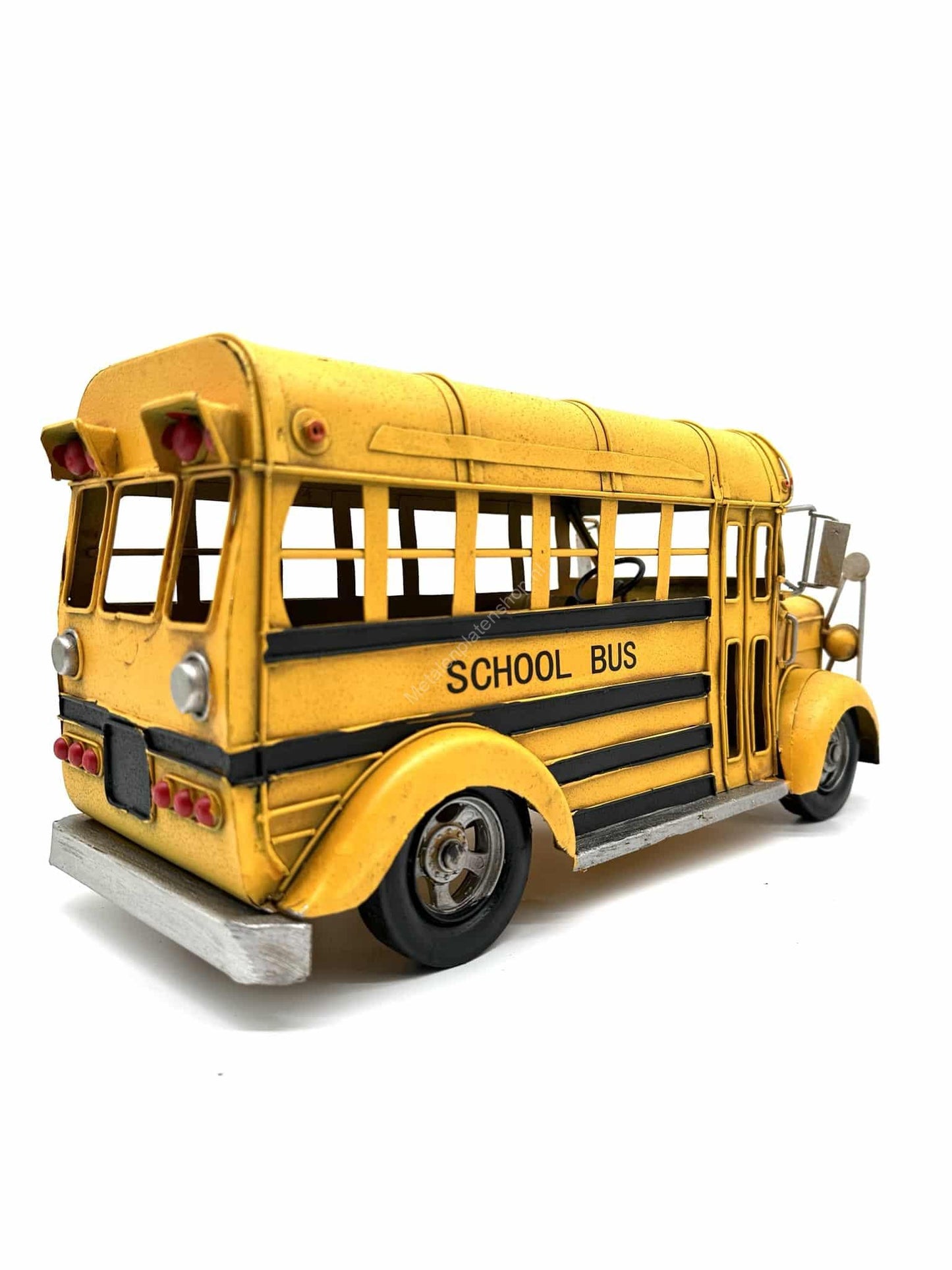 School Bus - Metal Vehicle Decoration - 41cm