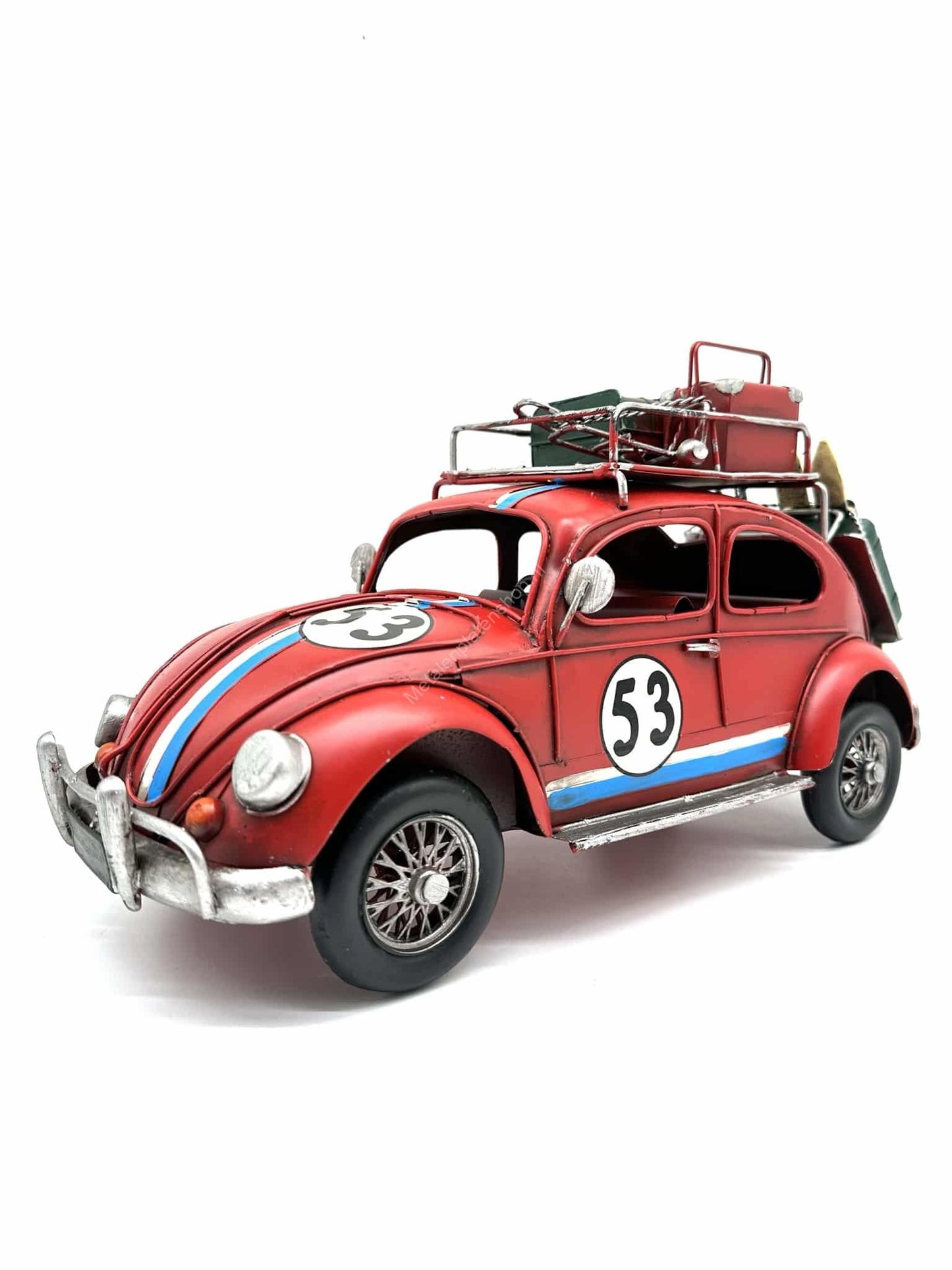 Beetle Red - 53 - Metal Vehicle Decoration - 42cm