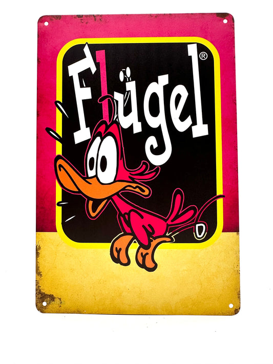 Metalen Wandbord - Flugel 3