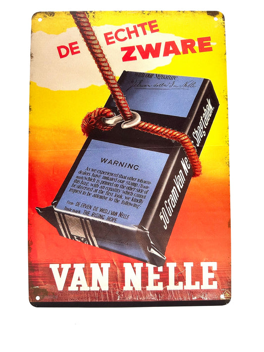 Metalen Wandbord - De echte zware Van Nelle