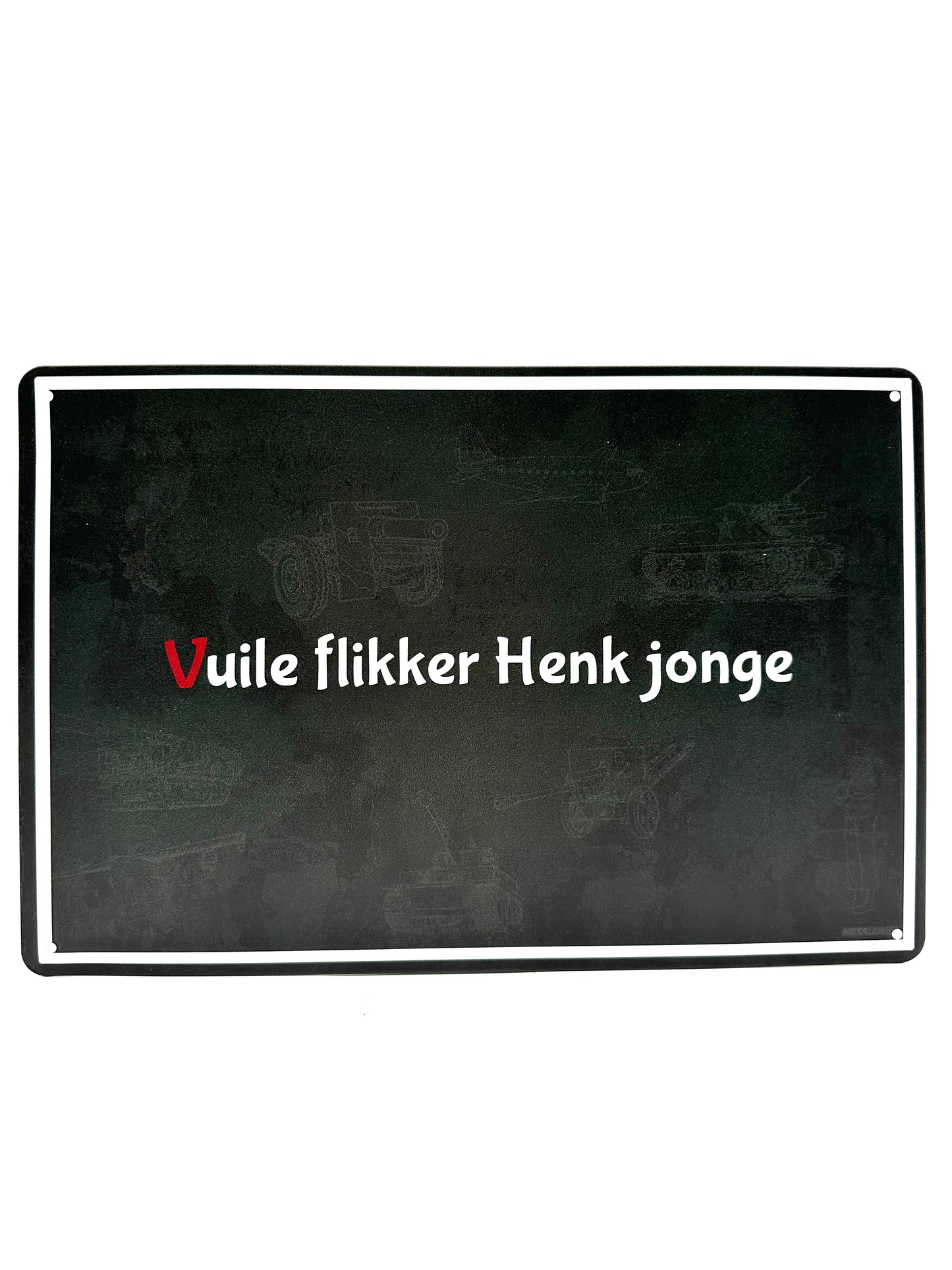 Metalen Wandbord - MasterMovies - Vuile flikker Henk jonge