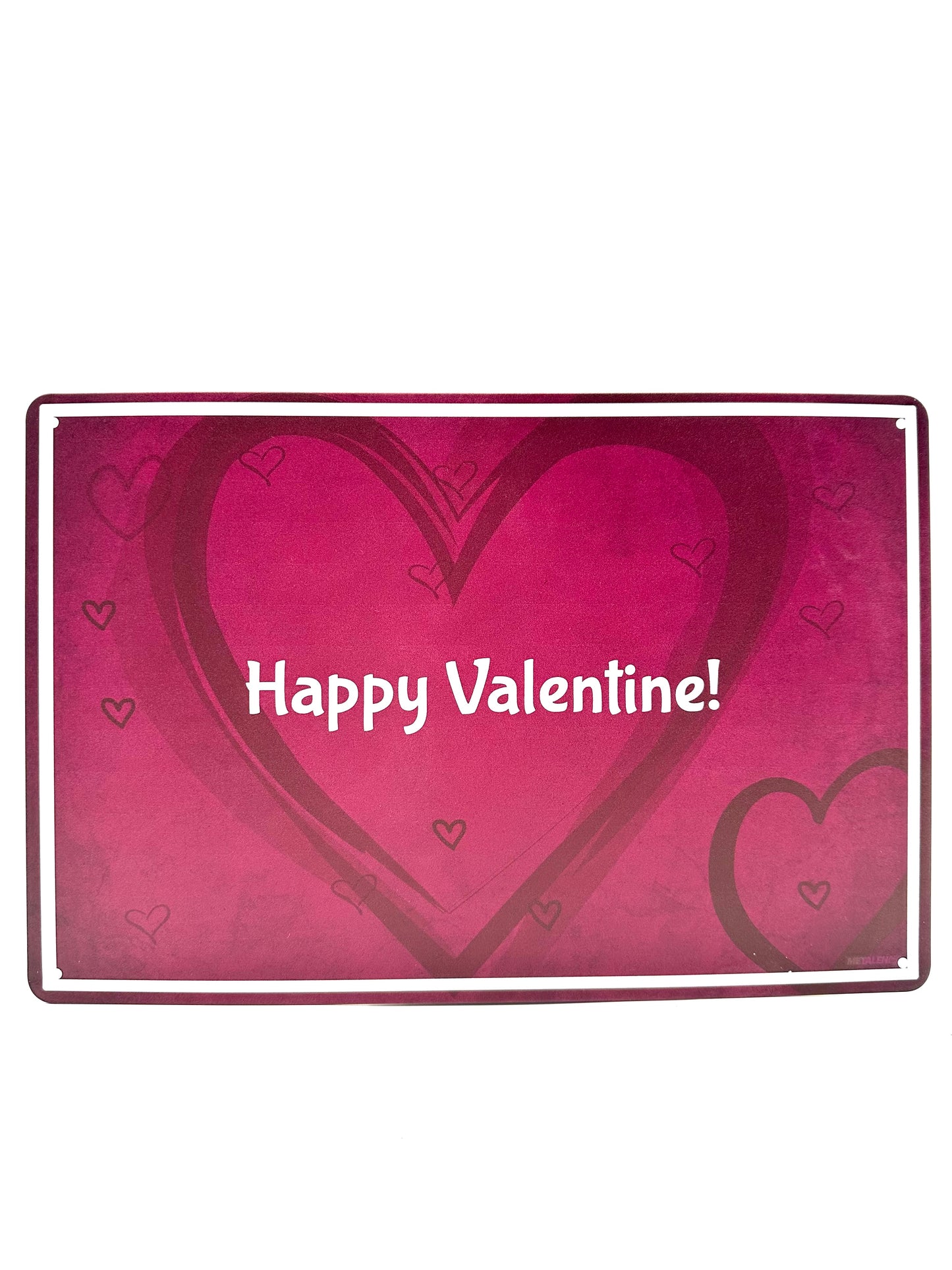 Metalen Wandbord - Happy Valentine!