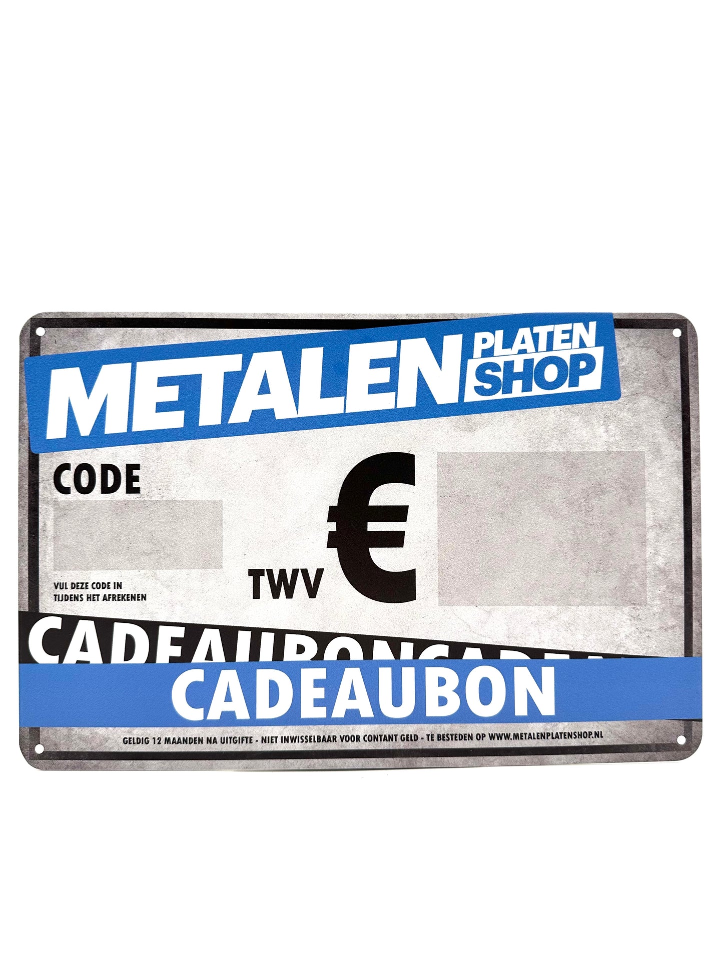 Metalenplatenshop.nl - Cadeaubon