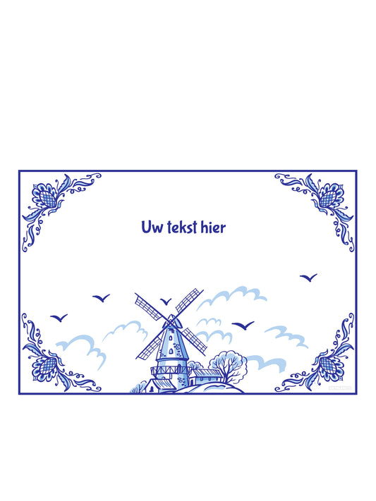 Delft Blue with your own text