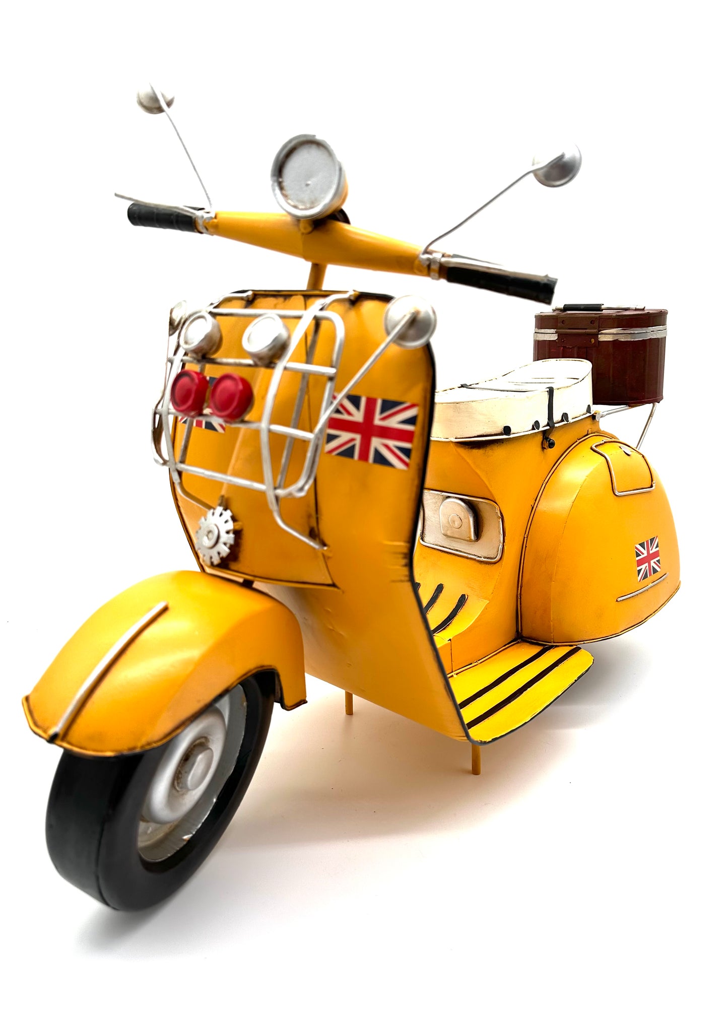 Vespa Scooter - Metalen Voertuigen Decoratie - 60x38cm