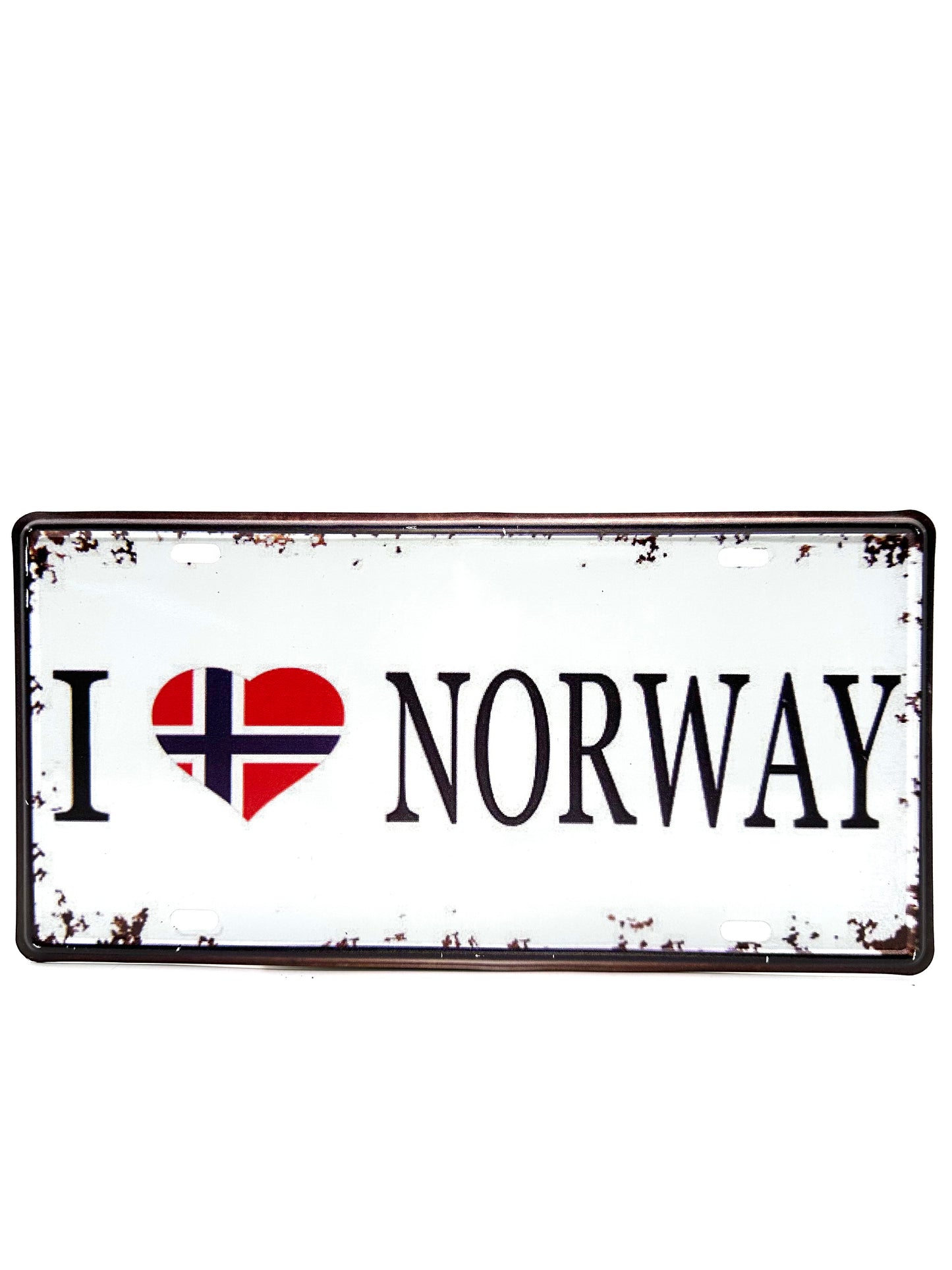 Kentekenplaat - I Love Norway - 30x15cm