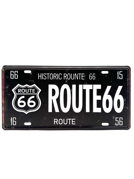 Kentekenplaat - Route 66 - 30x15cm