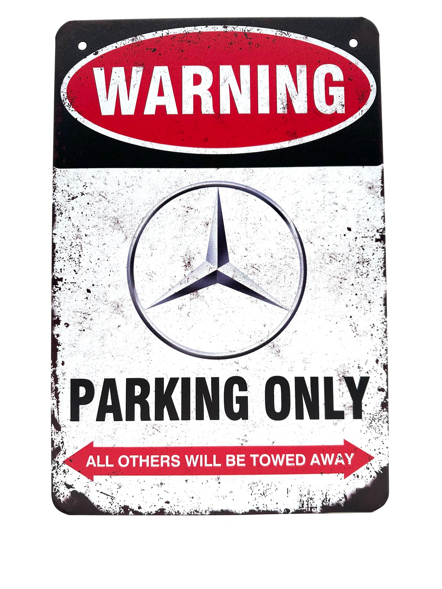 Metalen Wandbord - Mercedes-Benz Parking Only - parkeren