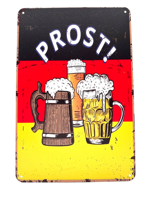 Metalen Wandbord - Prost!