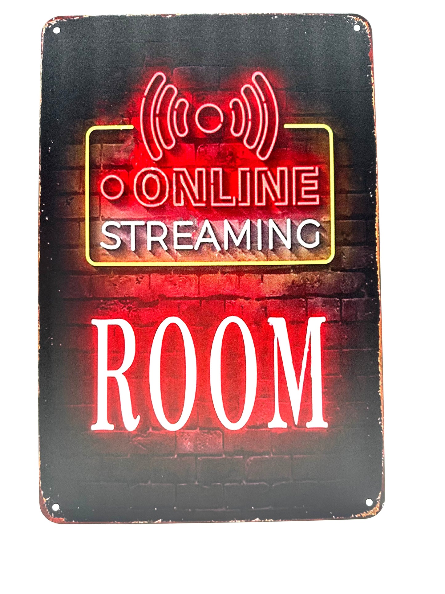 Metalen Wandbord - Online Streaming Room