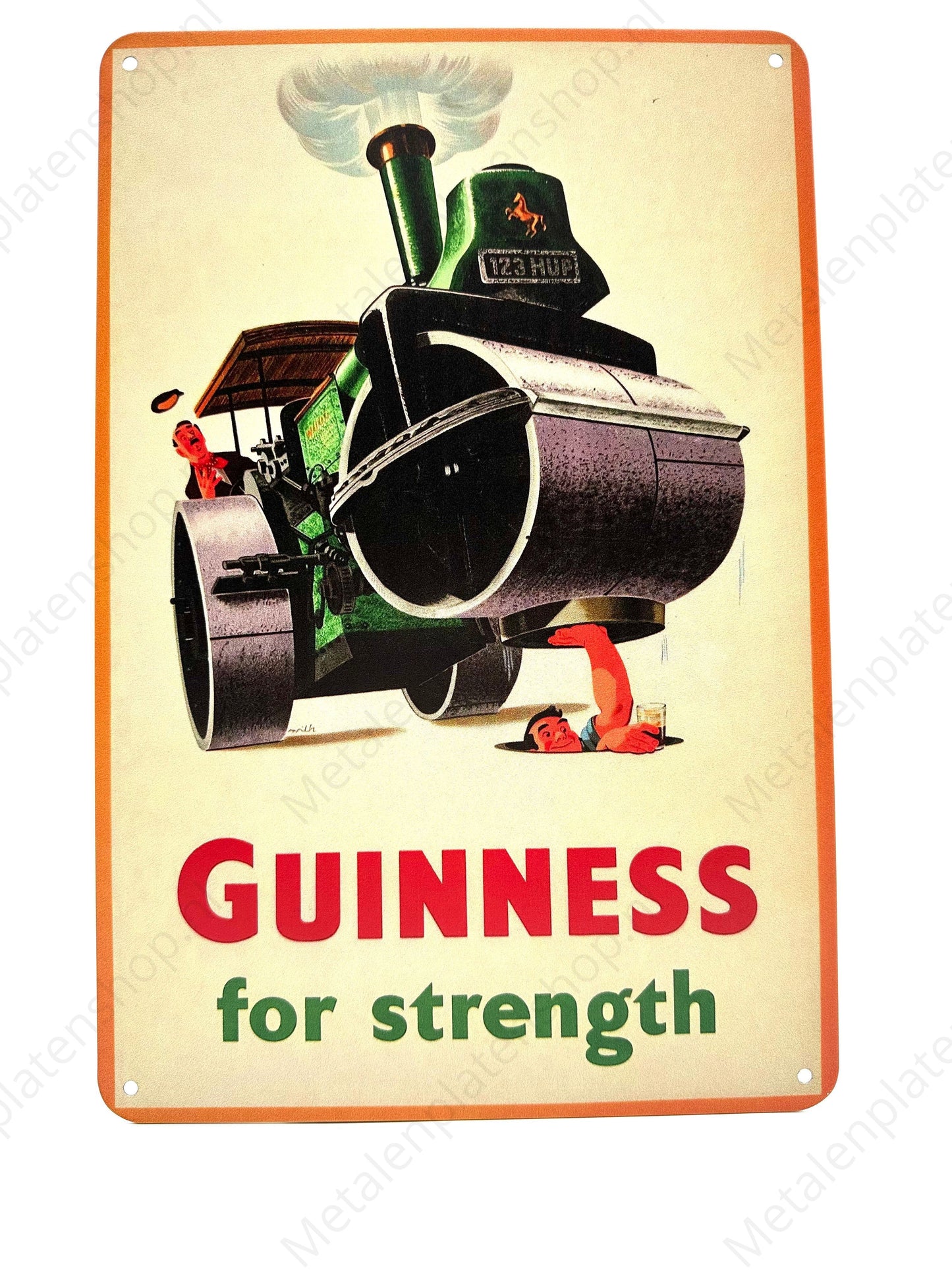 Metalen Wandbord - Guinness for strengt