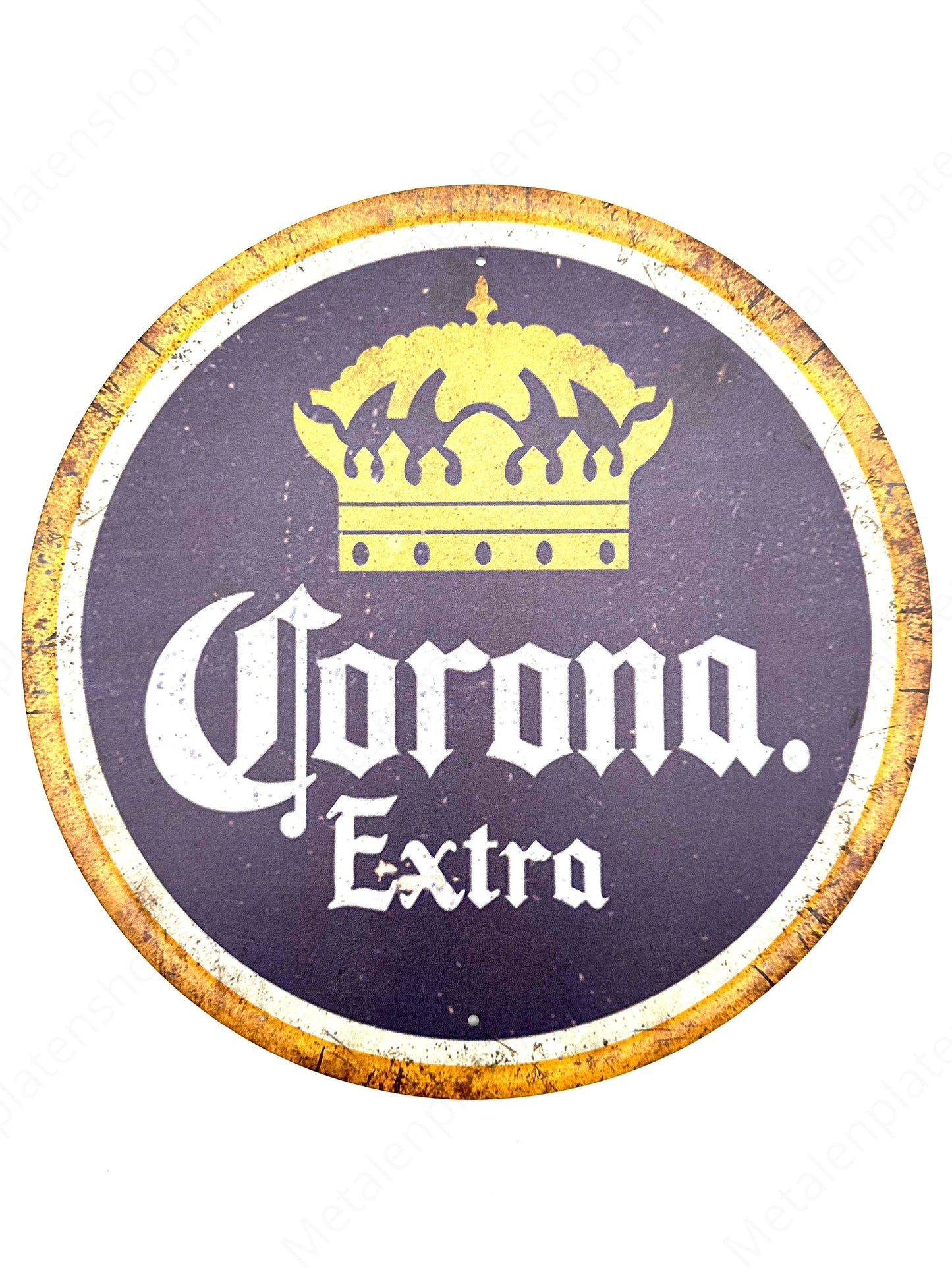 Metalen Wandbord - Corona Extra - Rond