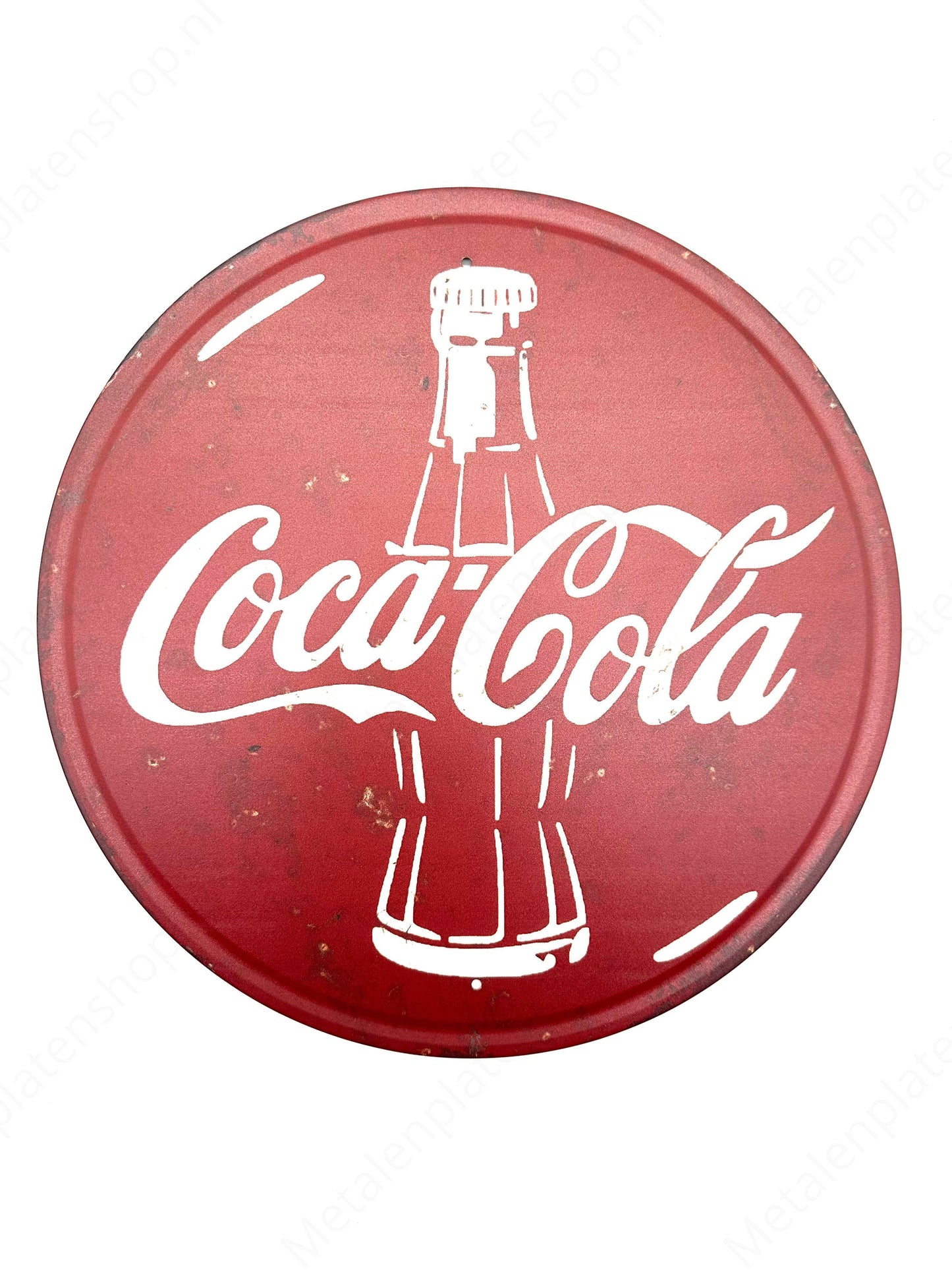 Metal Wall Sign - Coca Cola - Round