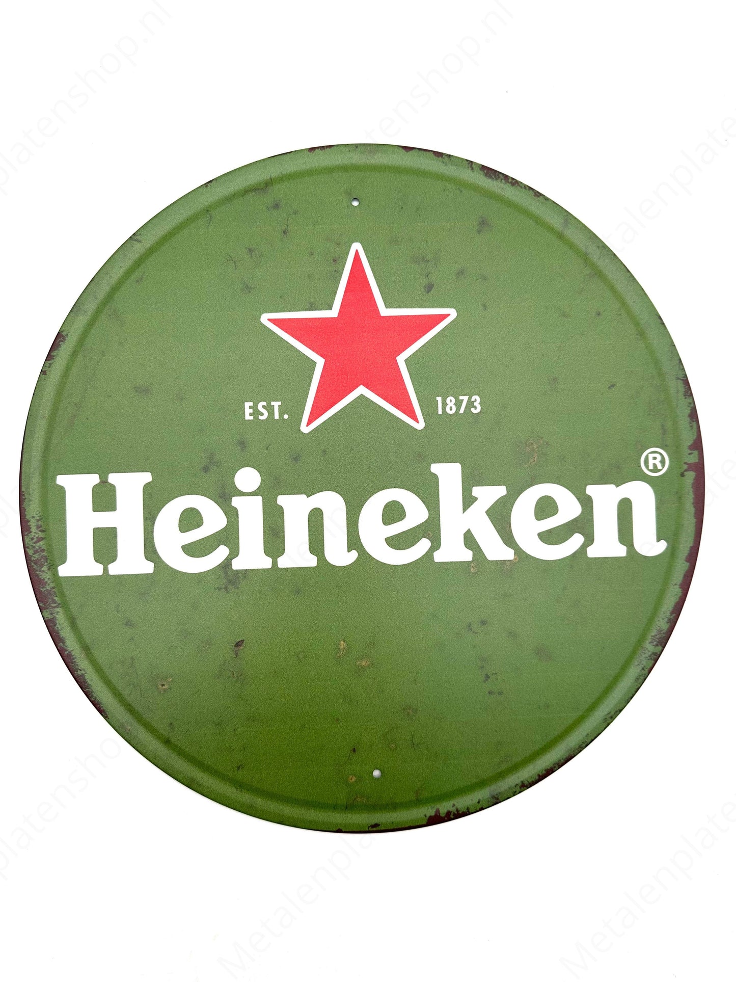 Metal Wall Sign - Heineken - Round