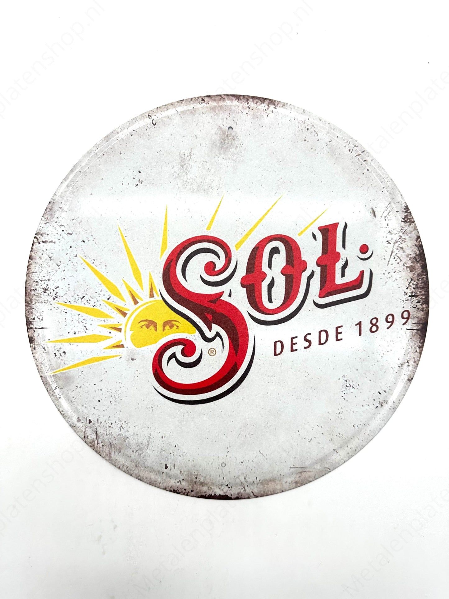 Metal Wall Sign - Sol Desde 1899 - Round 