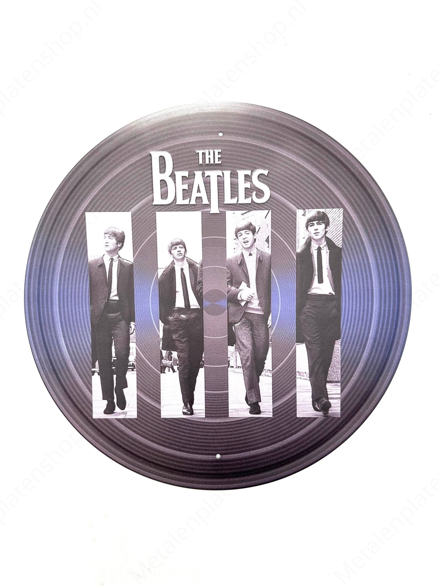 Metalen Wandbord - The Beatles - Rond