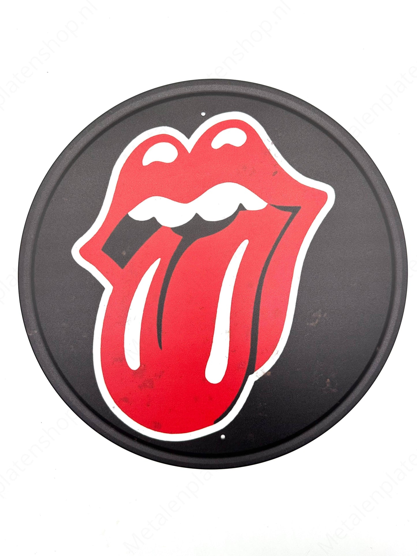 Metal Wall Sign - Rolling Stones - Round 