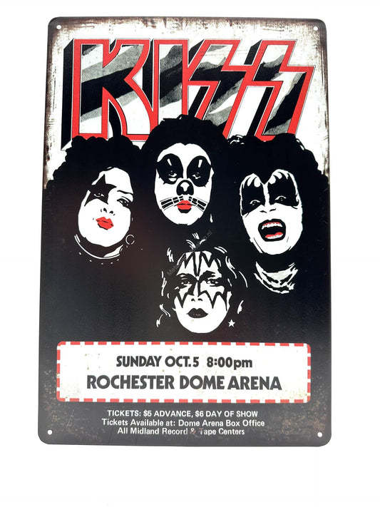 Metal Wall Sign - KISS Rochester Dome Arena