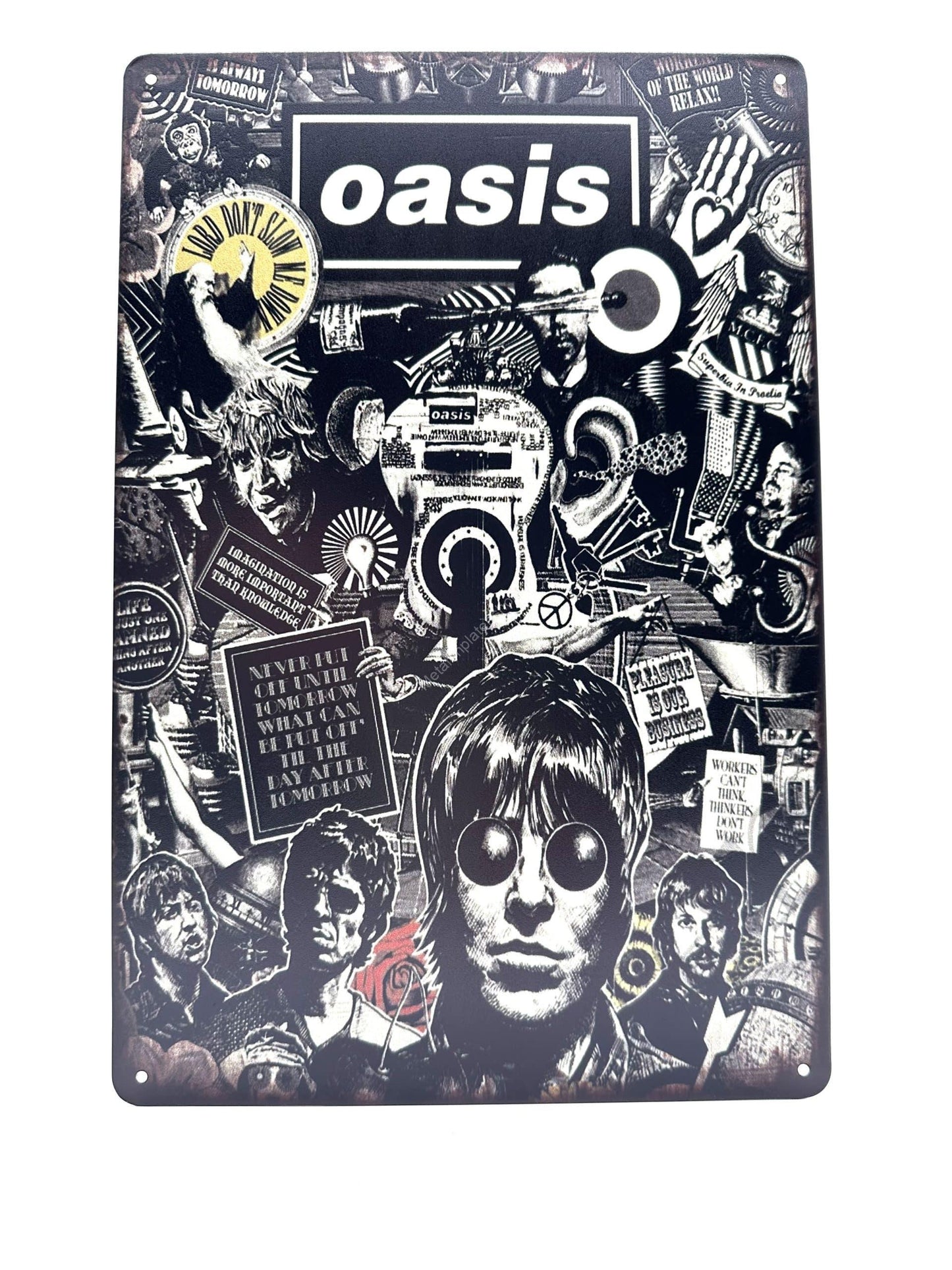 Metallwandschild - OASIS