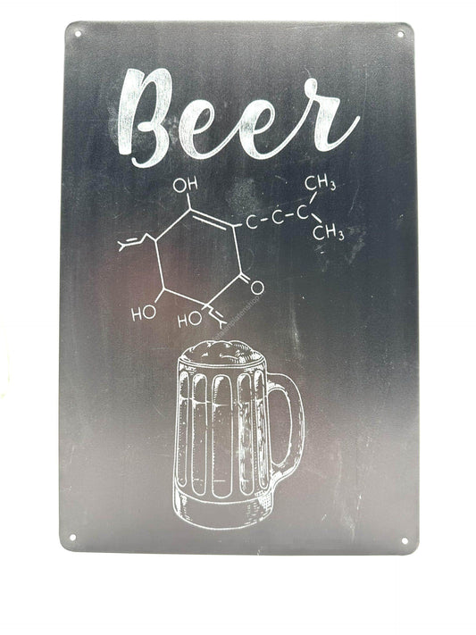 Metalen Wandbord - BEER - DNA