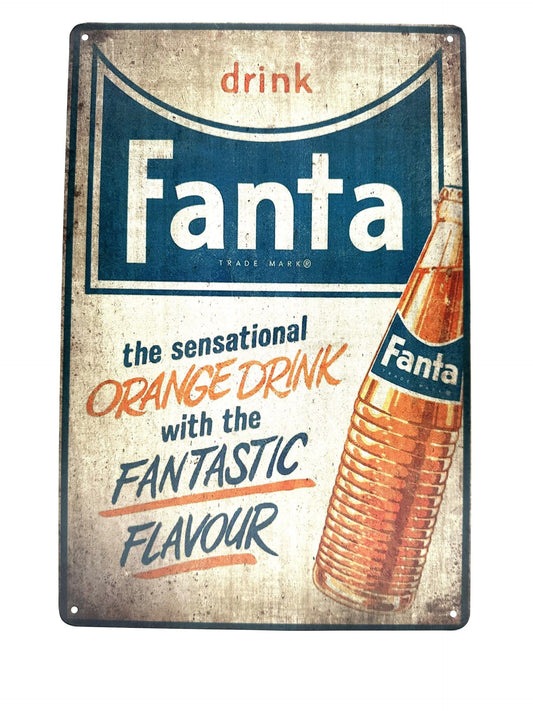 Metal Wall Sign - FANTA Vintage