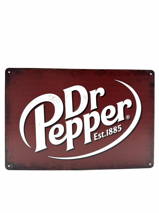 Metal Wall Sign - Dr Pepper