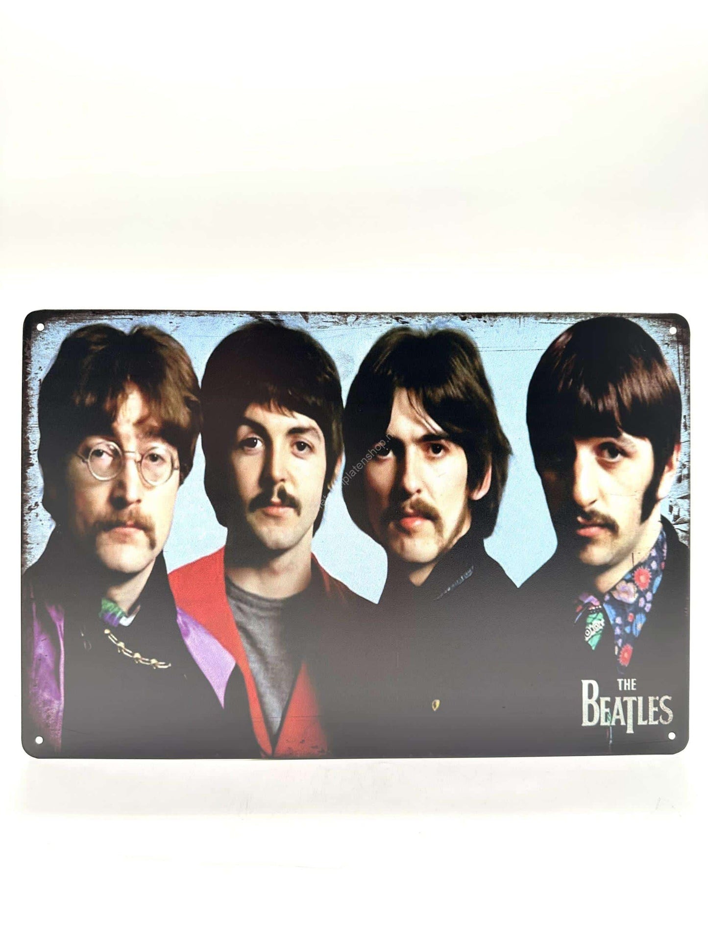 Wandschild aus Metall – The Beatles