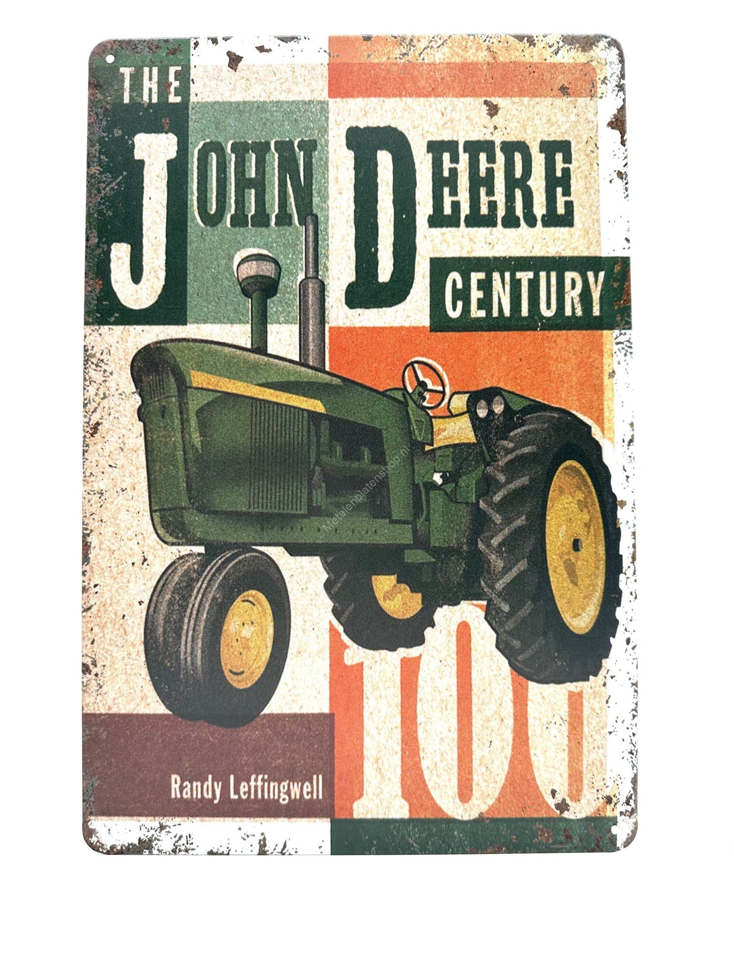 Wandschild aus Metall – The John Deere Century