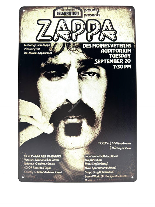 Metal Wall Sign - ZAPPA